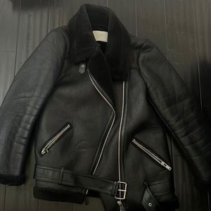 Zara Fur Bomber Jacket